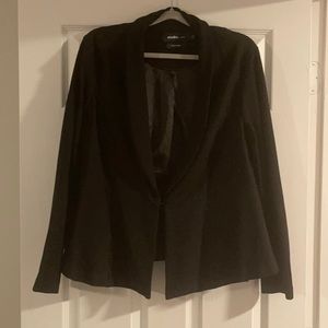 Black Torrid ponte peplum blazer